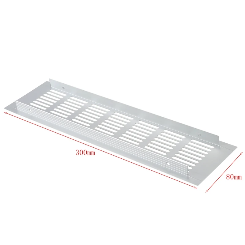 Новинка 4 шт. широкая вентиляционная решетка из алюминиевого сплава для шкафа, шкафа для обуви, кондиционера 300 мм