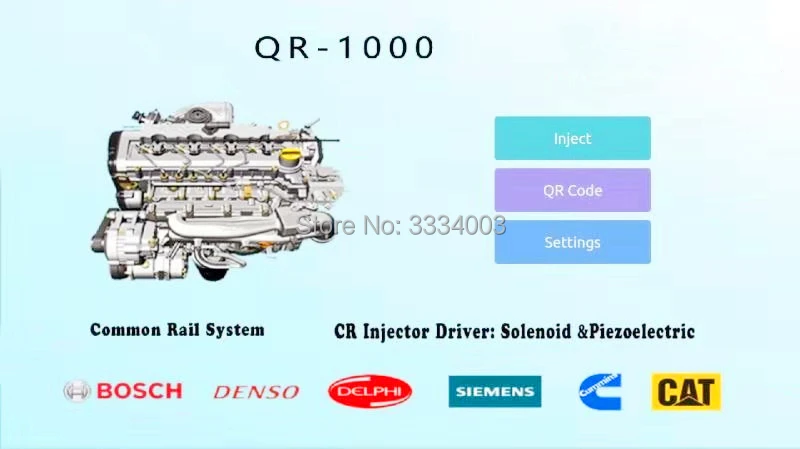 Стандартная рельсовая Форсунка QR код система тестирования запросов для BOSCH DENSO