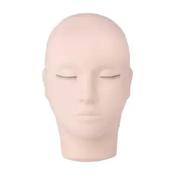 

Mannequin Flat Head For Eyelash Grafted Training Practice Head Silicone Eyelashes Extension Practice Model
