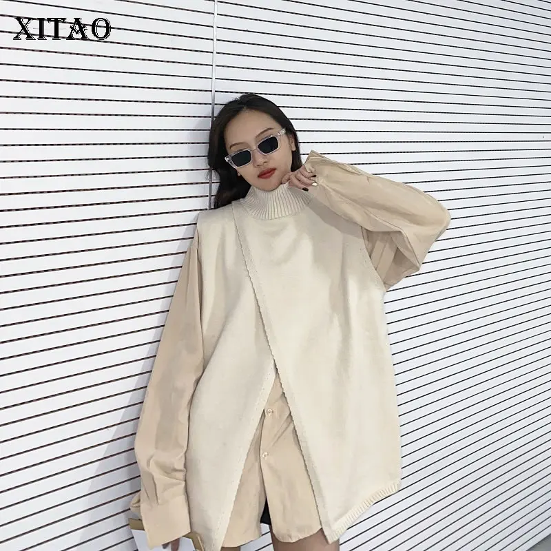 XITAO Streetwear Sweater Women Wild Loose High