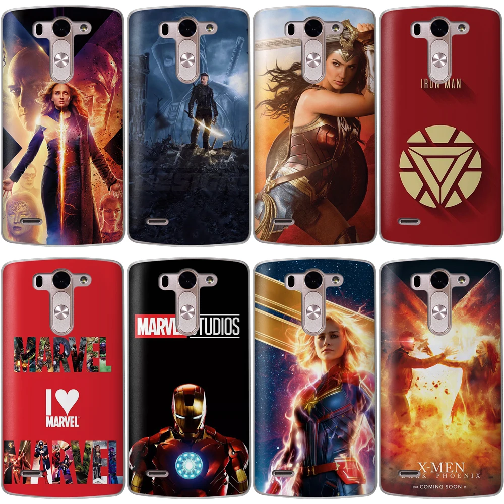 

Miracle Case For LG G6 Q6 G3 G4 G5 G7 XPower 2 V30 Q8 K7 K8 K10 2017 Hero Iron Man Captain America Black Widow Spiderman Cover
