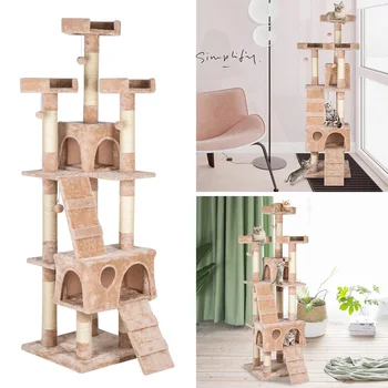 66" Cat Tree Tower