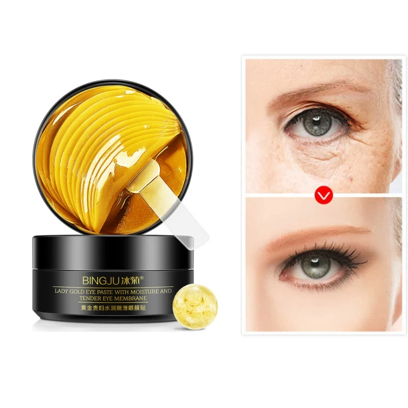 Remove Fine Line Lifting Firming Eye Mask Eyes 24K Gold Eye Mask Soothes Eye Skin Ease Fatigue