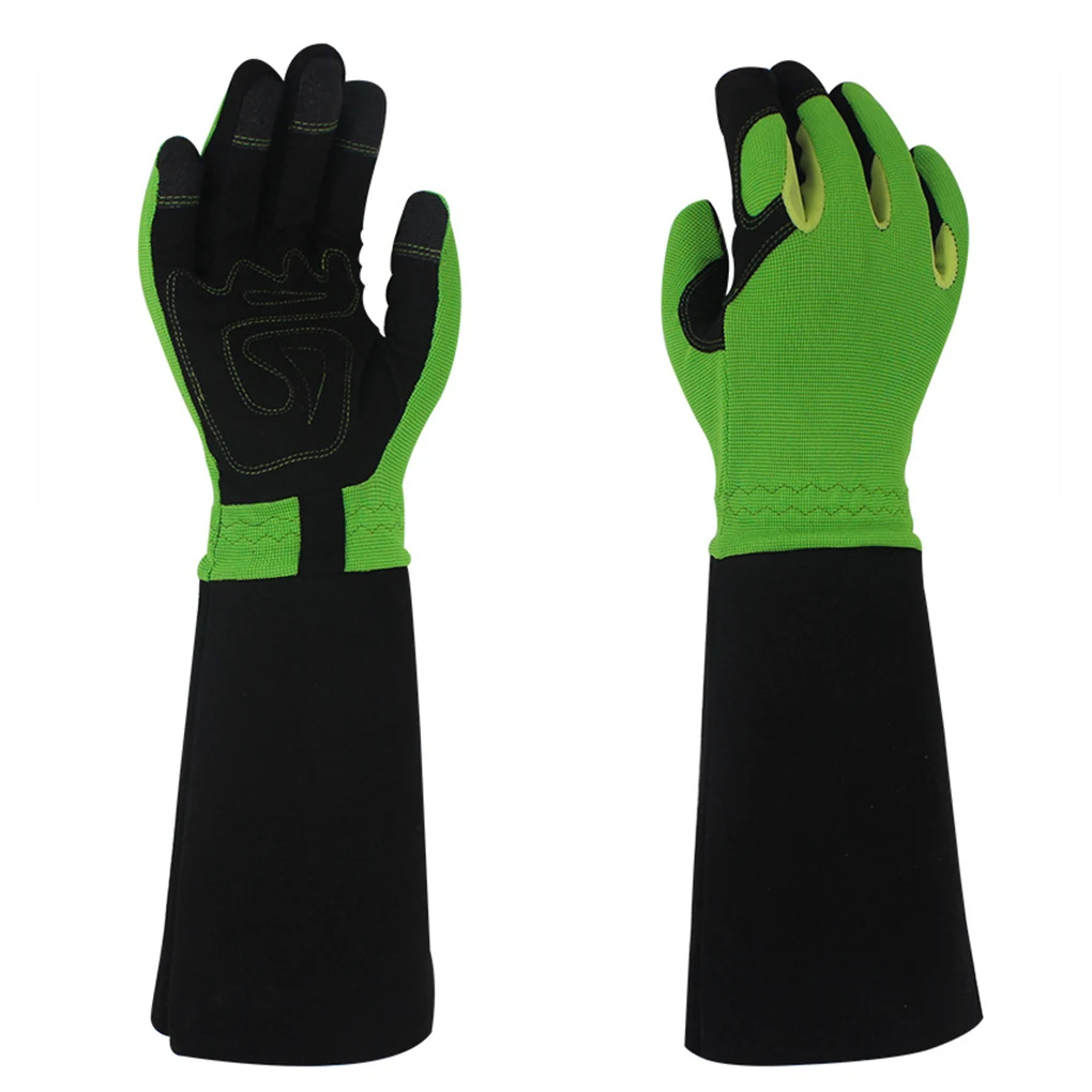 Durable Long Rose Pruning Garden Gloves Puncture Resistant Work Yard Glove Hands Protector Waterproof Trimming Gardening Glove