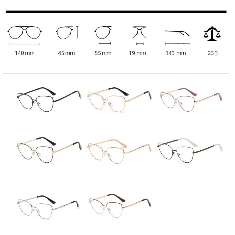Vazrobe кошачий глаз очки оправа женские модные очки женские кошачьи очки с диоптрией близорукость очки для чтения линзы