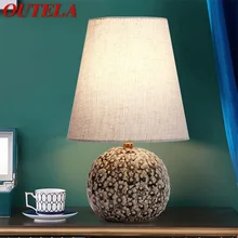 

OUTELA Dimmer Table Desk Light Contemporary Ceramic Creative Lamp Decorative for Home Bedside