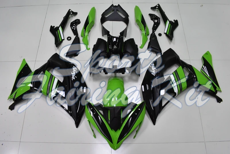 Обтекатели для NINJA 650R 2017 2019 Зеленые Черные ER 6F 2018 из АБС пластика EX 650 17 18 19|Полные