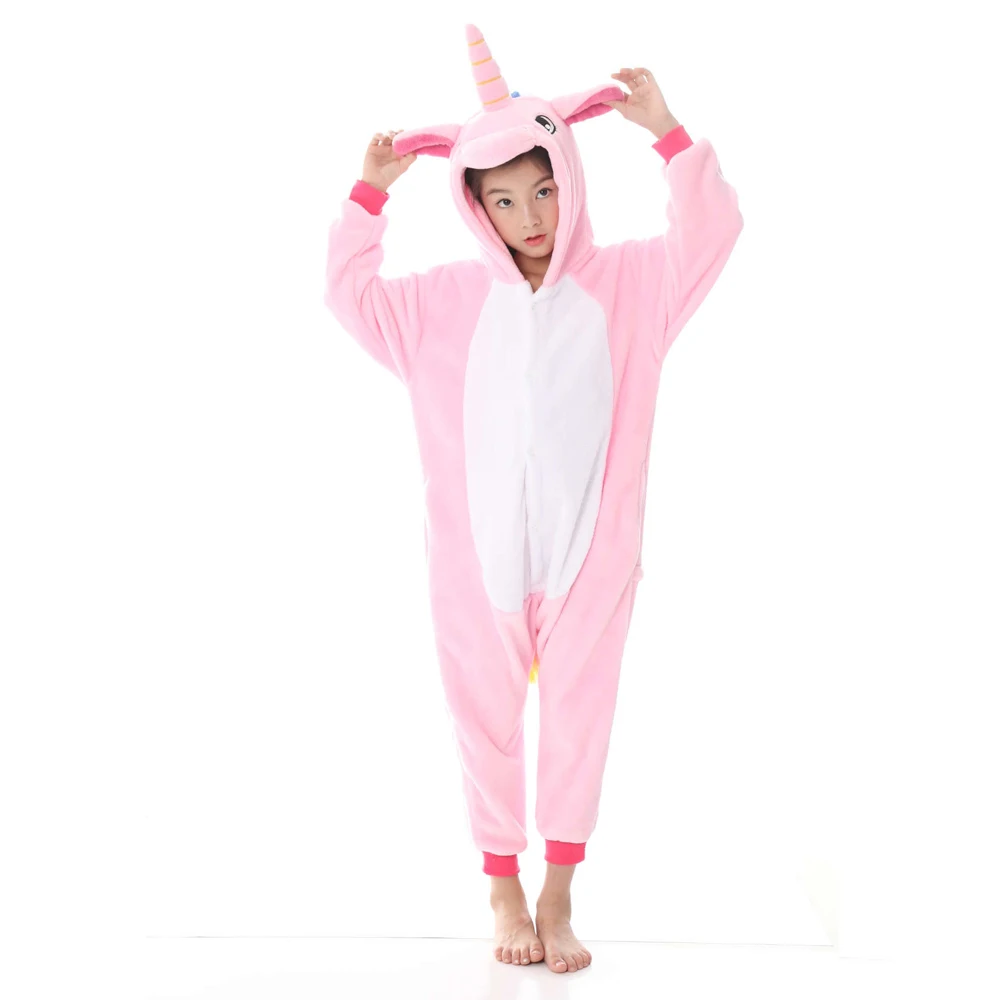 Onesie/Пижама для мальчиков с единорогом; комбинезон для детей; костюм поросенка; костюм животных; пижамы-комбинезоны с радужным единорогом; одежда для сна