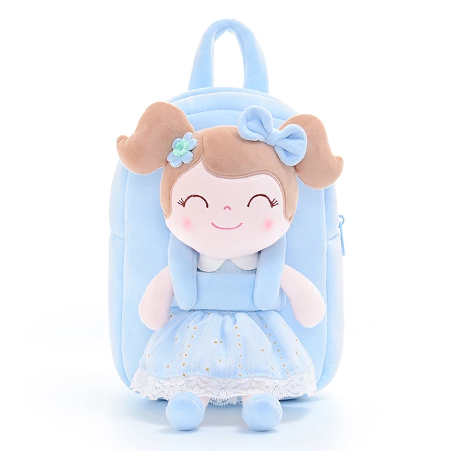 Gloveleya Plush Backpack Spring Girl Doll Backpacks Kids Bags Christmas Birthday Giftsfor Baby Girls Shoulder Bag with Dolls