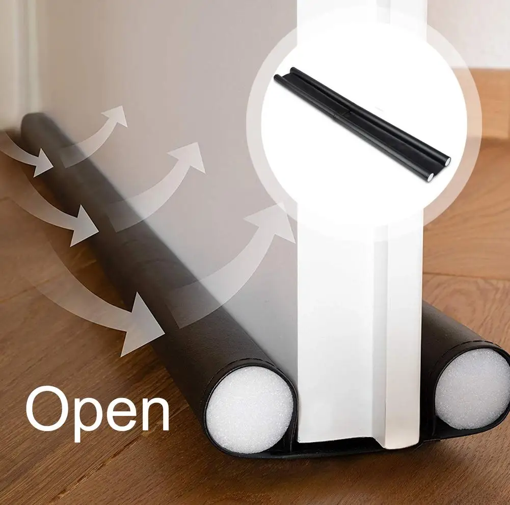 Sponge Door Draft Stopper 90cm Sound Proof Door Seal Twin Doorstop Diy Door Protector Prevent Odor Pes