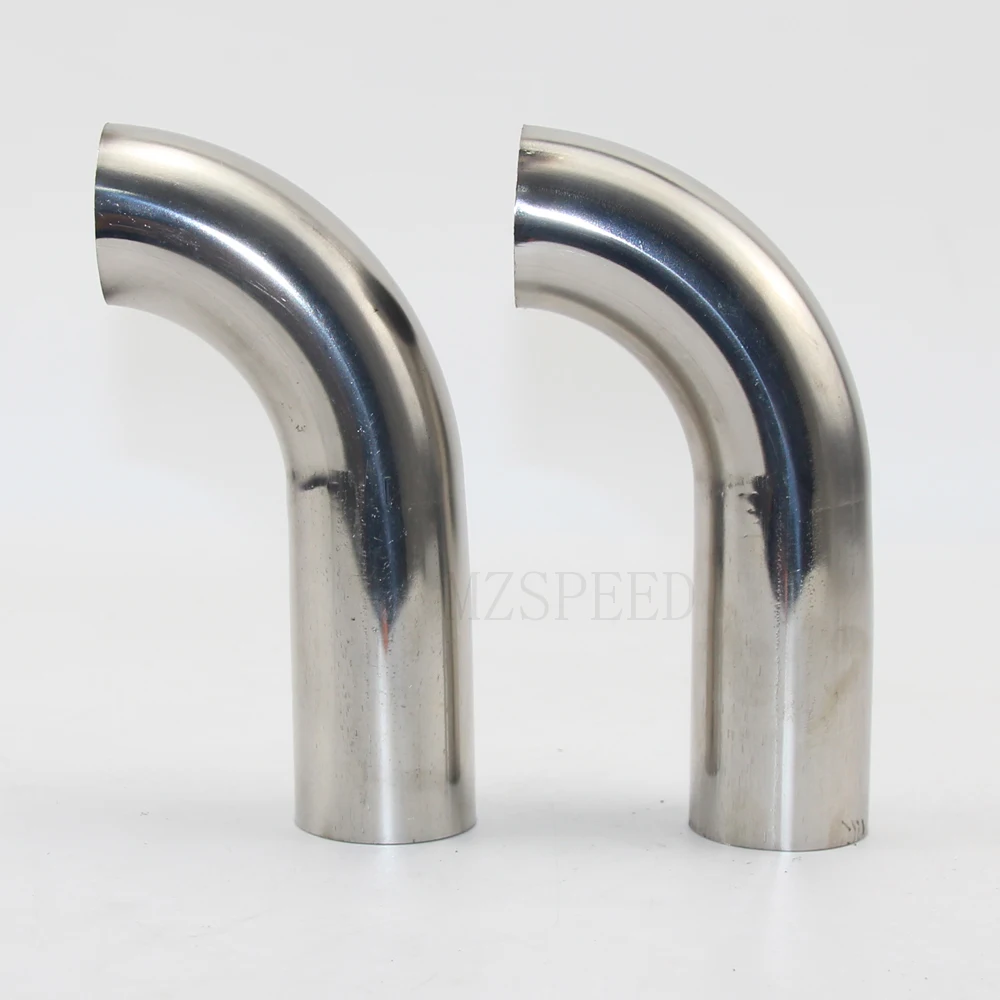 Car Exhaust Pipe Muffler Stainless Steel Elbow 90 Degree Angle Pipe to Reduce Diameter 1PCS