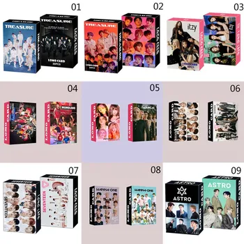

30Pc KPOP Treasure TWICE ITZY SEVENTEEN ASTRO Wanna One Red Velvet Fancy Album Photocard PVC Cards Self Made LOMO Card Photocard