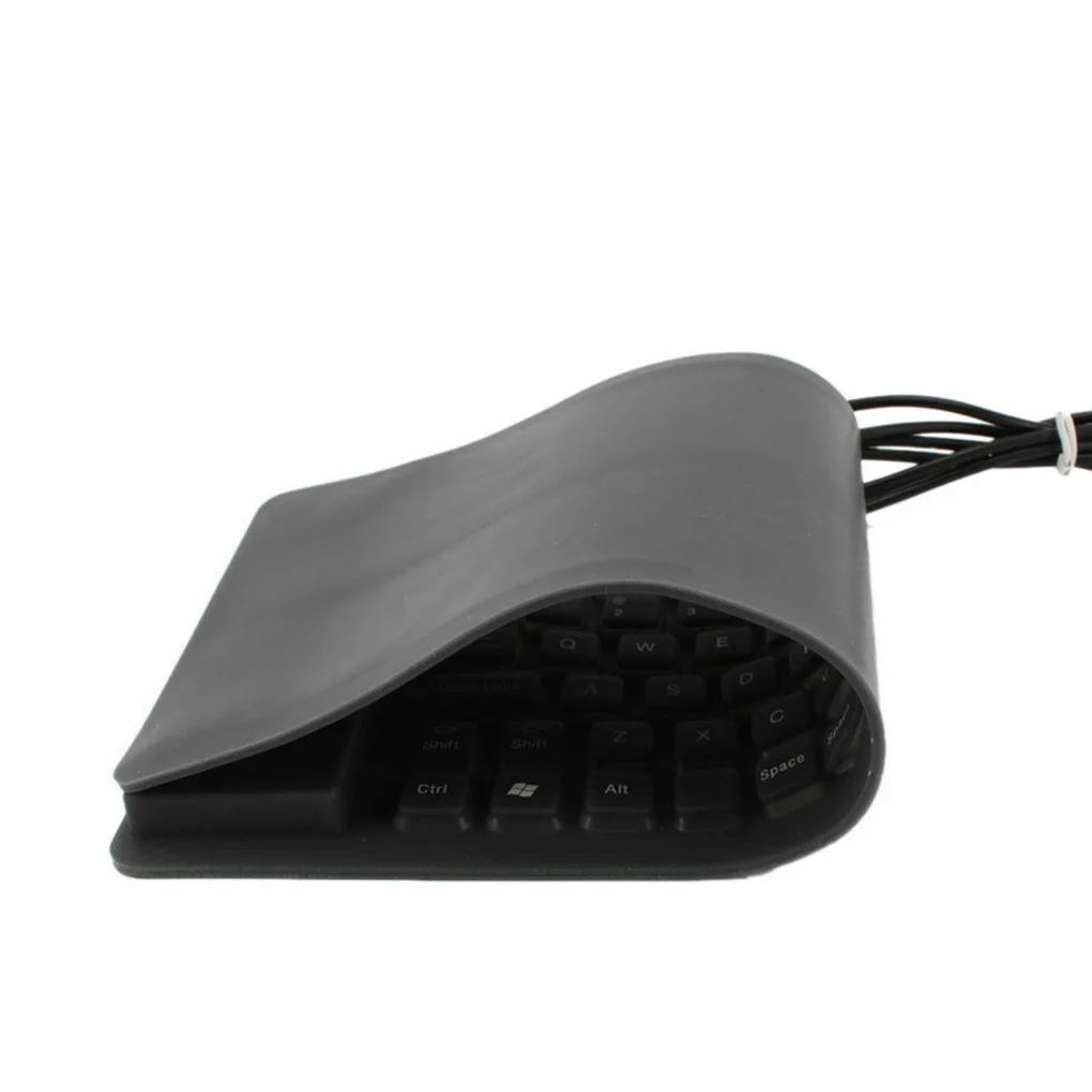 Клавиатура Портативная USB мини Гибкая силиконовая для ПК клавиатура складная для ноутбука