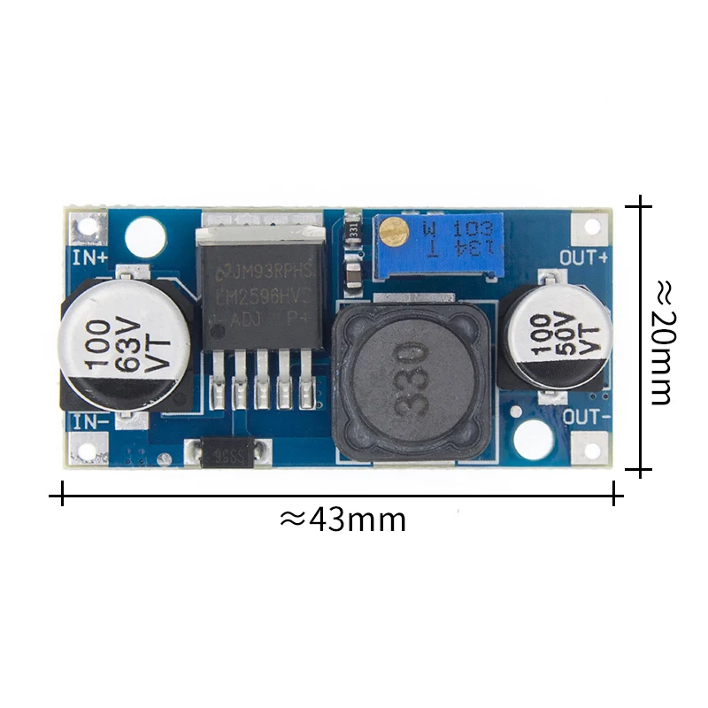 100 шт. LM2596HVS LM2596 HV LM2596HV DC-DC Регулируемый понижающий преобразователь модуль питания