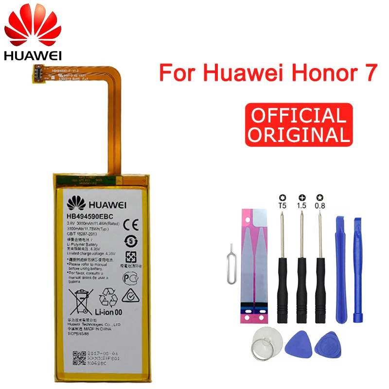 Мазь Хуа Вэй Замена телефон Батарея HB494590EBC для huawei Honor 7 Glory PLK-TL01H ATH-AL00 PLK-AL10 3000 мА-ч