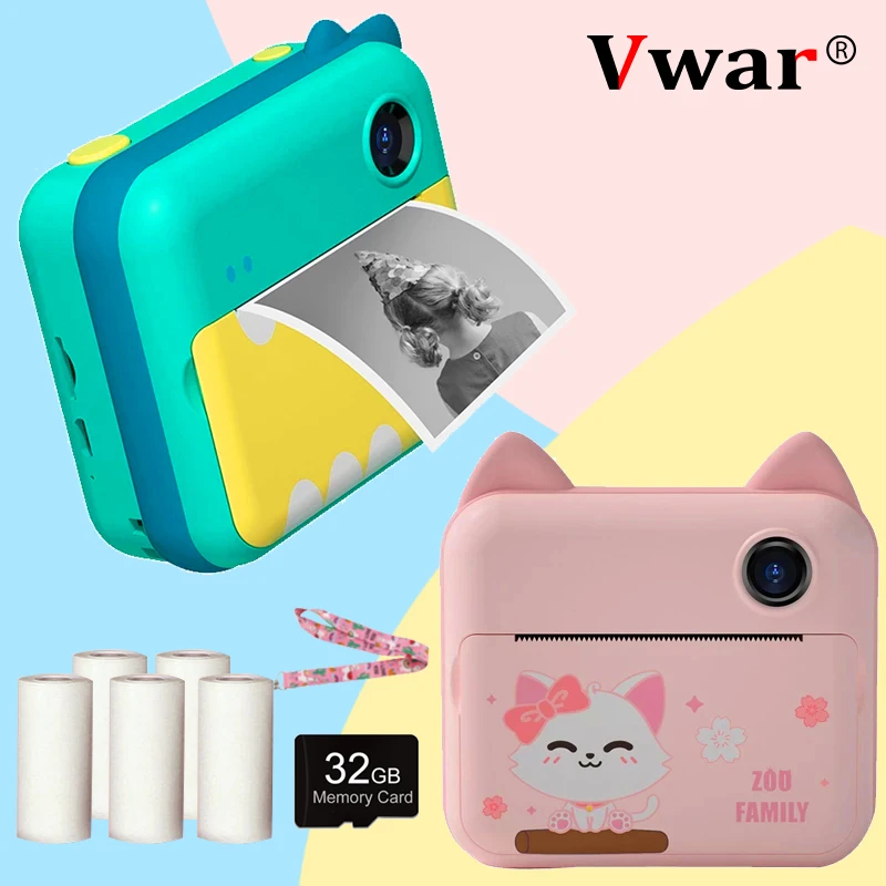 best digital camera for beginners Vwar Kids Camera Instant Print Camera for Children 1080P HD Video Photo Camera Toys Child Camera Girl Boy's Birthday Gift best micro four thirds cameras