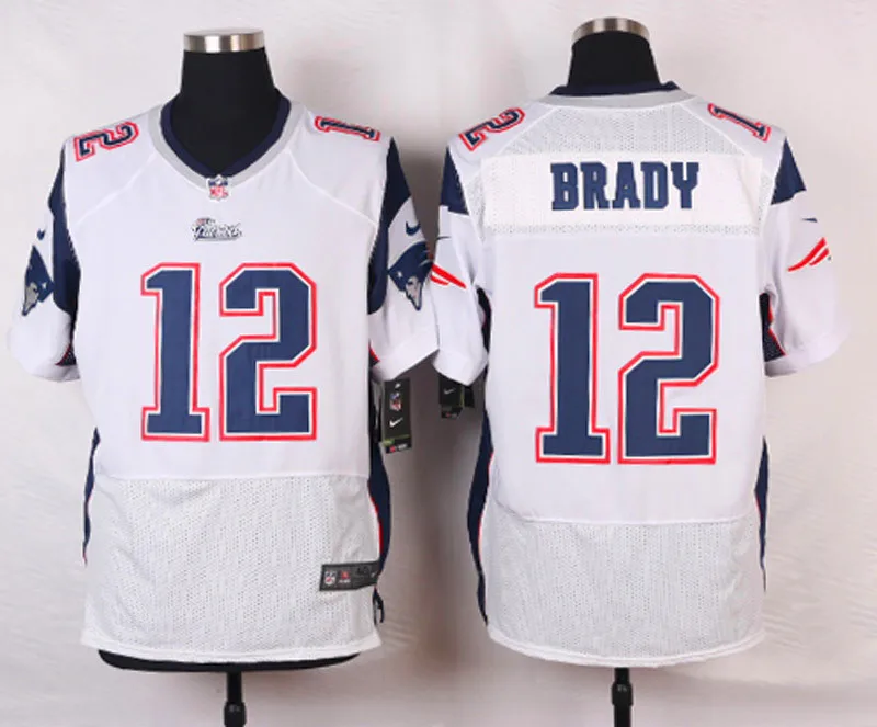 Stitiched, New England, Tom Brady, Rob Gronkowski, Julian Edelman, Jamie Collins, Danny Amendola Patriots Jersey - Цвет: Серый