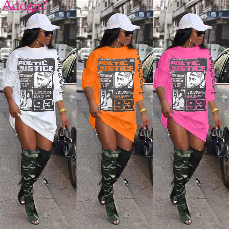 Женское платье-свитшот с круглым вырезом и длинным рукавом | Женская одежда