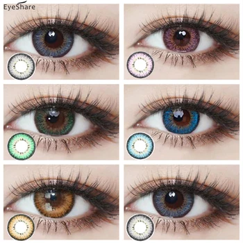 

EYESHARE 2pcs/pair 2020 New Cat Eye Series Colored Contact Lens Cosmetic Contacts Lenses Halloween Cosplay