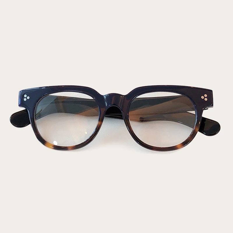 No3 Eyeglasses Градиентные очки, оправа для мужчин, Ретро стиль, ацетат, компьютерные очки, оправа для мужчин - Цвет оправы: No3 Eyeglasses