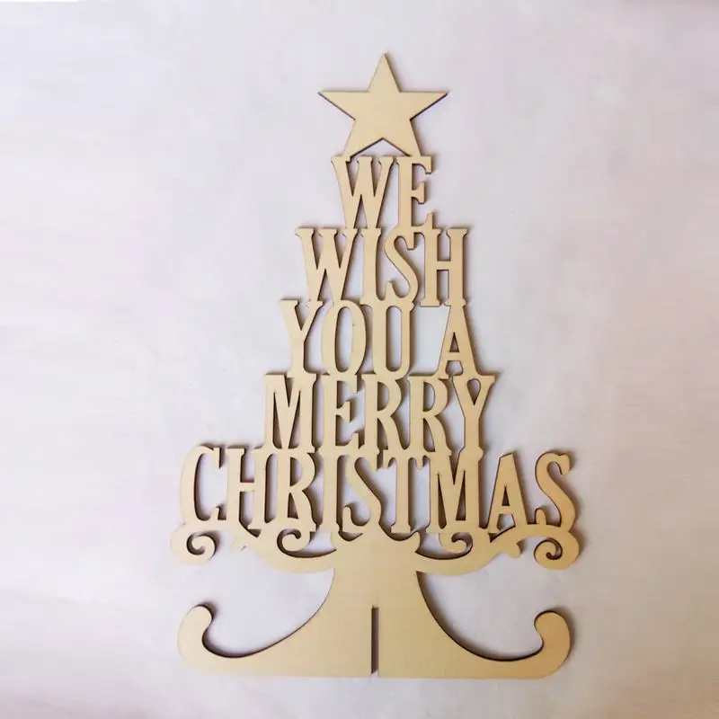 LIXF Have Yourself a Merry Little Christmas Holly деревянная доска дизайн Висячие Sign-20.3X10.8X0.8cmChristmas елочные украшения, дом