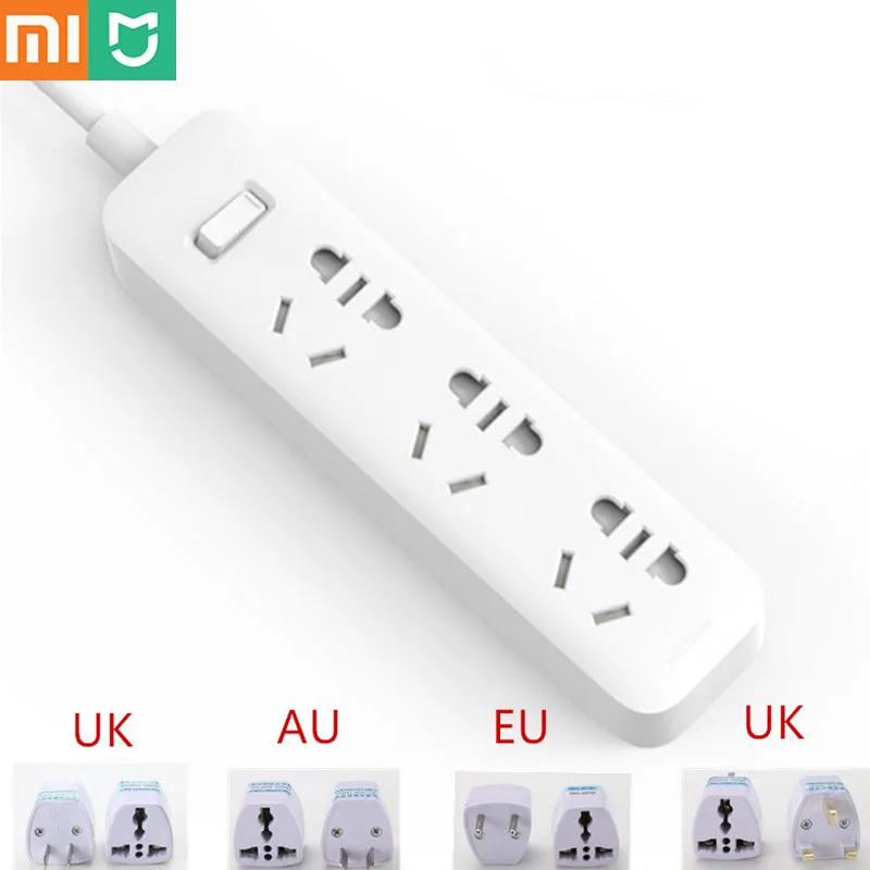 Лидер продаж оригинальная домашняя лента питания Xiaomi Mijia 1 м удлинитель 3 адаптер