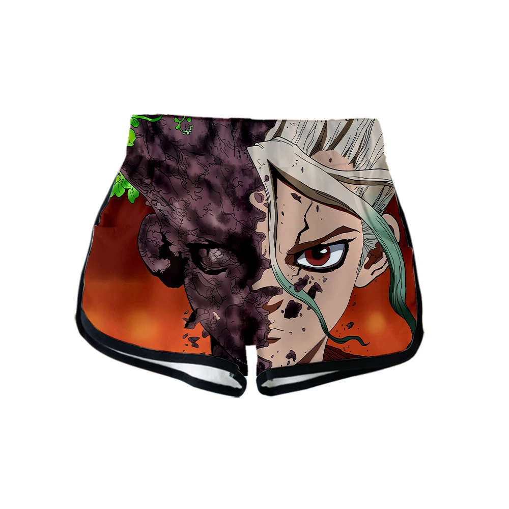 Стиль Dr. STONE 3D одежда печать женские повседневные сексуальные шорты Топы повседневные крутые женские летние горячие продажи k-pops шорты