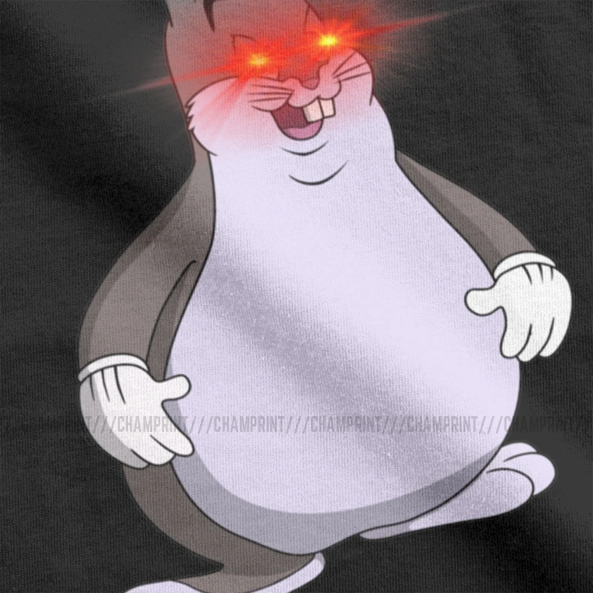 Для женщин большой Chungus толстая футболка для девочек с принтом в виде кролика Футболка Harajuku короткий рукав хлопковые футболки Топ с круглым вырезом уличная Женская одежда с надписью «Размеры