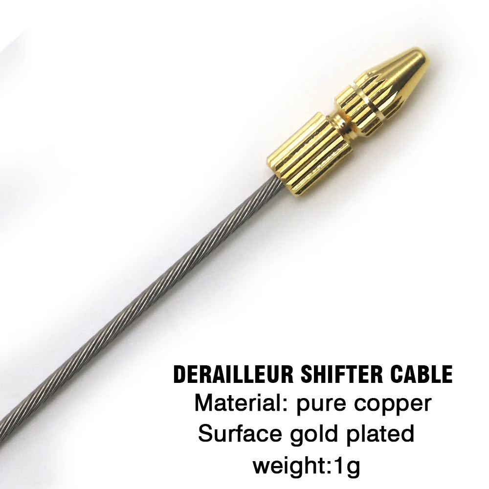 2pcsDerailleur shift Велосипедный тормозной кабель для велосипеда, наконечники для велосипедного переключателя, заглушки для кабеля, сердцевина, Внутренний провод, наконечники для велосипедных аксессуаров - Цвет: 2pcsDerailleur shift