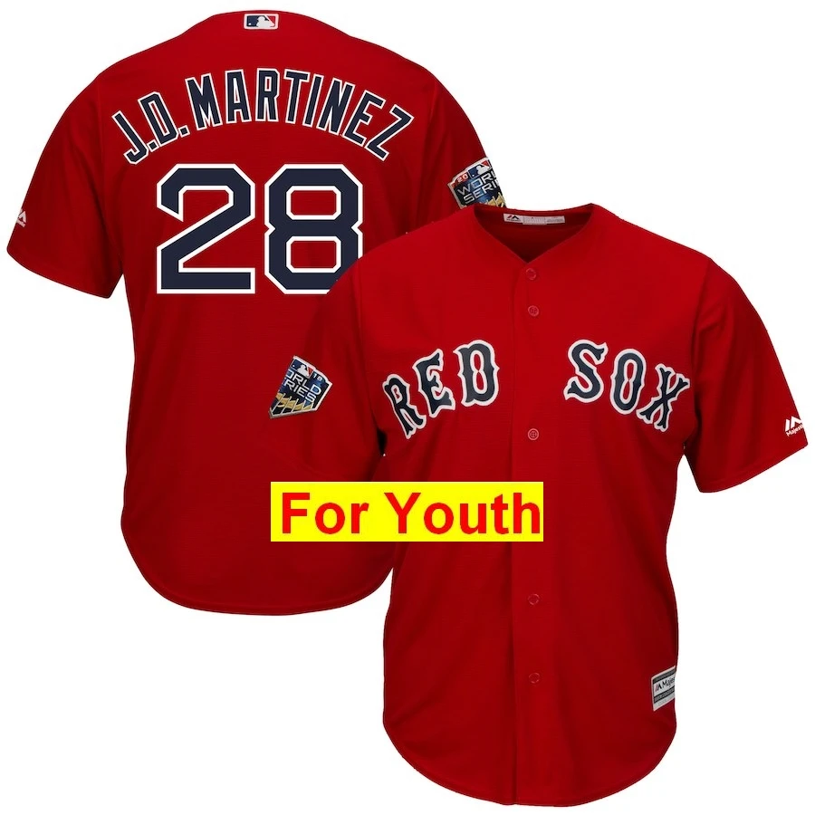 Youth Youth Xander Bogaerts Boston David Ortiz Mookie Betts Andrew Benintendi Chris Sale David Price Jersey Bradley Jr World - Цвет: Youth