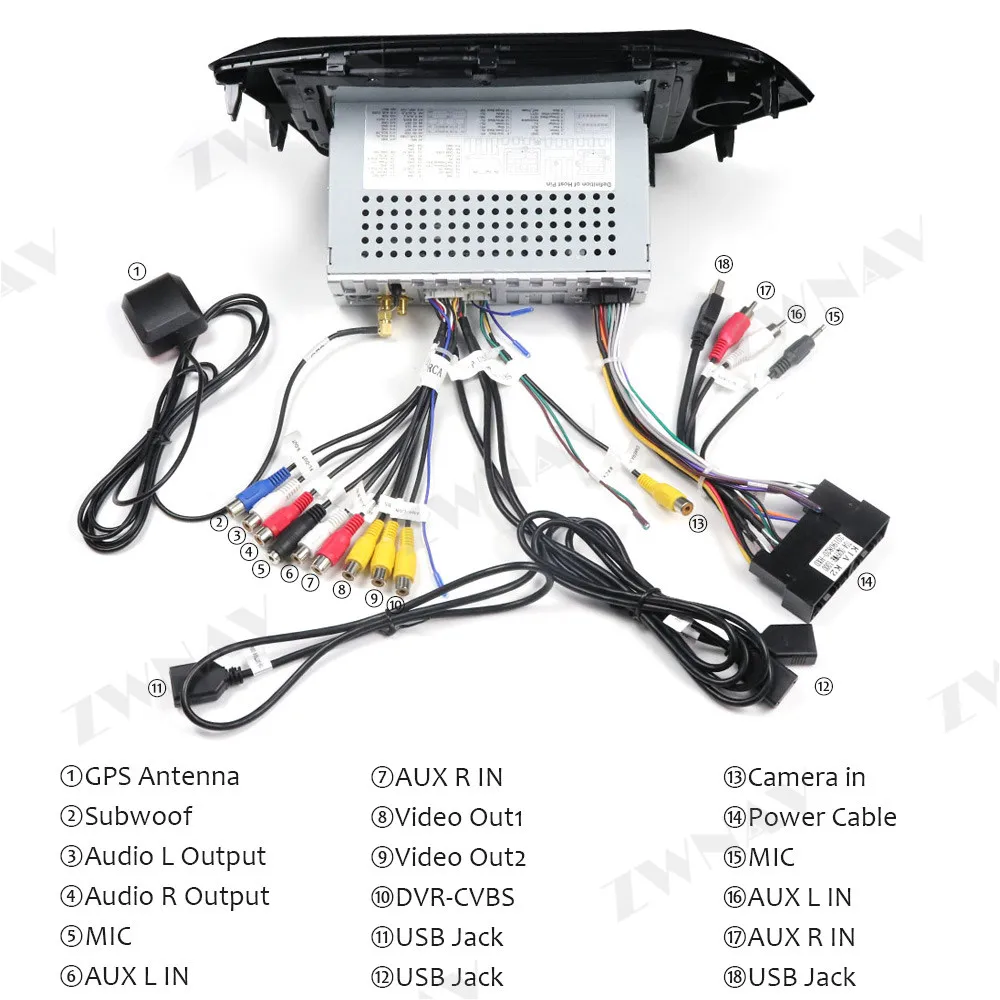 Perfect car dvd player Android 9.1 2 Din GPS Car Stereo For Kia Rio 2010 2011 2012 2013-2018 Head Unit Multimedia Player Wifi Map BT 7