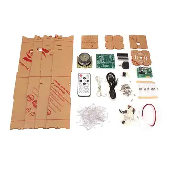 

5V DIY LED Tower bluetooth Colorful Light Cube Canton Kit with Amplifier 20 animation modes 8 spectrum modes