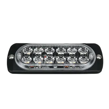 

2pcs Amber LED Car Truck Urgent Beacon Warning Hazard Flashing Strobe Light Bar