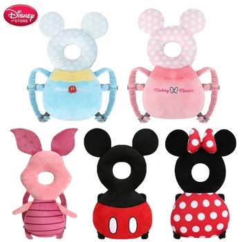 

Disney Mickey Mouse Cuddle Pillow Baby Head Shaping Pillow Baby Learning Walking Head Protector Infant Girls Boys Toddler Pillow