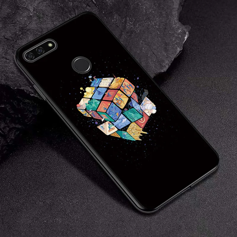 TPUBLK550 Чехол для Huawei Honor 6X на 6C 6A фотоаппаратов моментальной печати 7S 7X 7A 5,4" черный чехол для телефона из ТПУ с принтом сумки для Huawei Honor 8S 8A 8X 8C 7C ру 5,7" чехол 7C 5,99 - Цвет: TPUBLK550