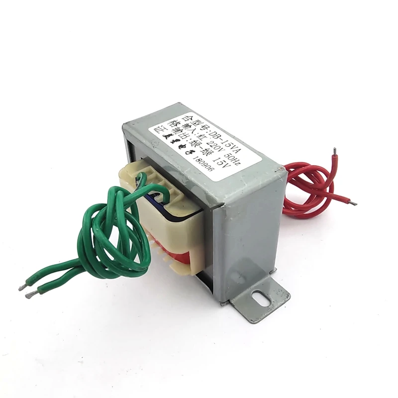EI57 Тип Силовой трансформатор 15 Вт DB-15VA 220 до 15В 1A AC AC15V мощный инвертор частоты
