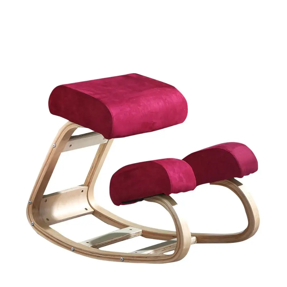 

ergonomical designed kneeling chair. It can perfectly shape and relieve the pressure in the home office, suitable for reading