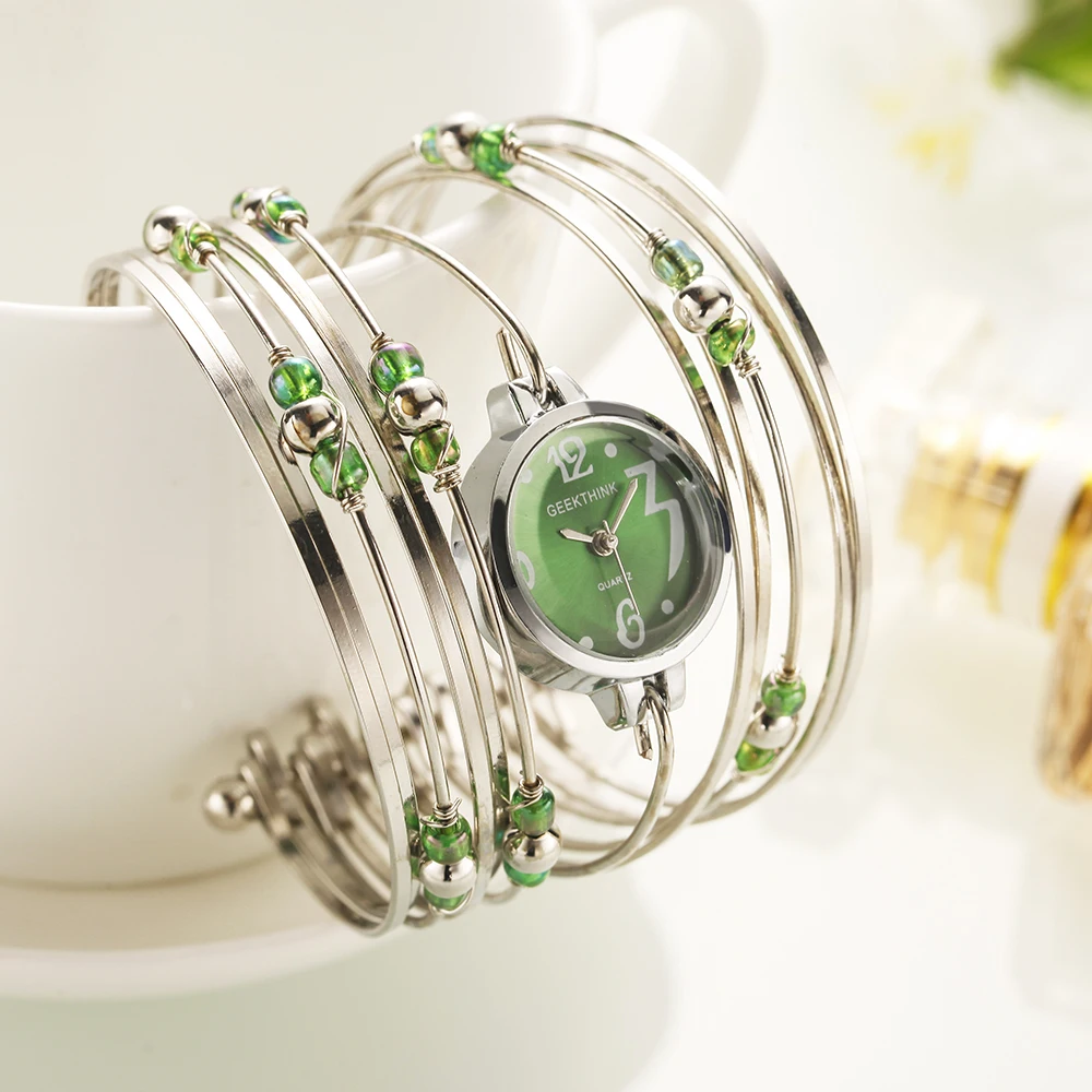 

GEEKTHINK Fashion Ladies Watch Coloful Design Quartz Watch Steel Strap Women Wrist Watches Casual Dress Female Clock Reloj Mujer