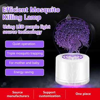 

Creative 3D LED Night Lights Novelty Illusion Night Lamp Electric LED Mosquito Insect Killer Lamp Anti Mosquito Of Photocatalyst