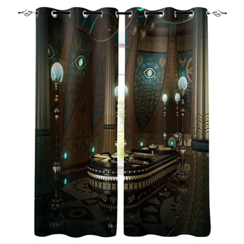 

Magic Sarcophagus Magic Three-Dimensional Space Window Curtains Living Room Curtain Home Decor