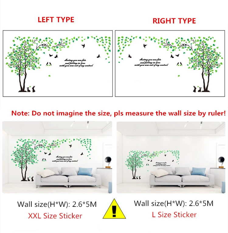 Большой размер, дерево, акриловая декоративная 3d наклейка на стену, сделай сам, художественный ТВ фон, настенный плакат, домашний декор, спальня, гостиная, наклейка на стену s