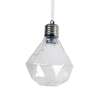 

Simulation Light Bulb Christmas Tree Lighting Small Pendant Christmas Shaped Filament Christmas Ball