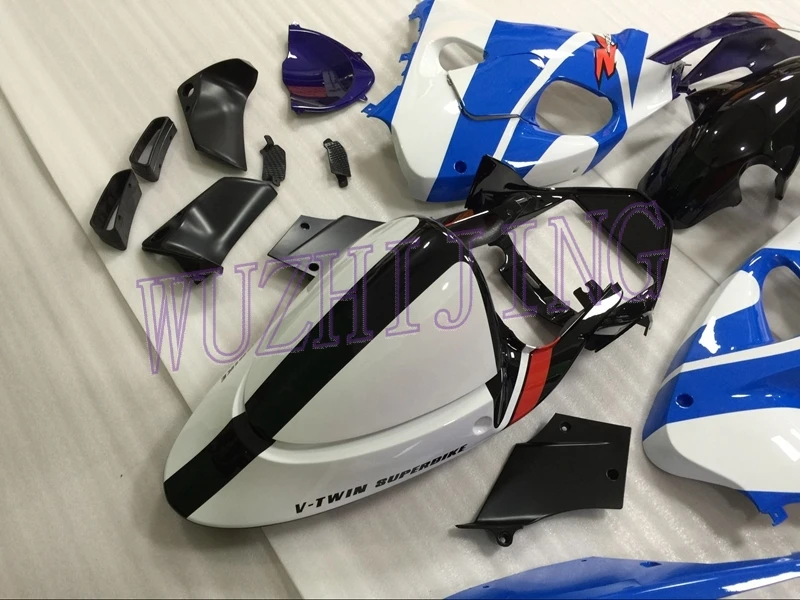 Пластиковые обтекатели TL 1000R 2002 Обтекатели TL1000R 99 01 синий белый Abs обтекатель для SUZUKI TL1000R 1998-2002