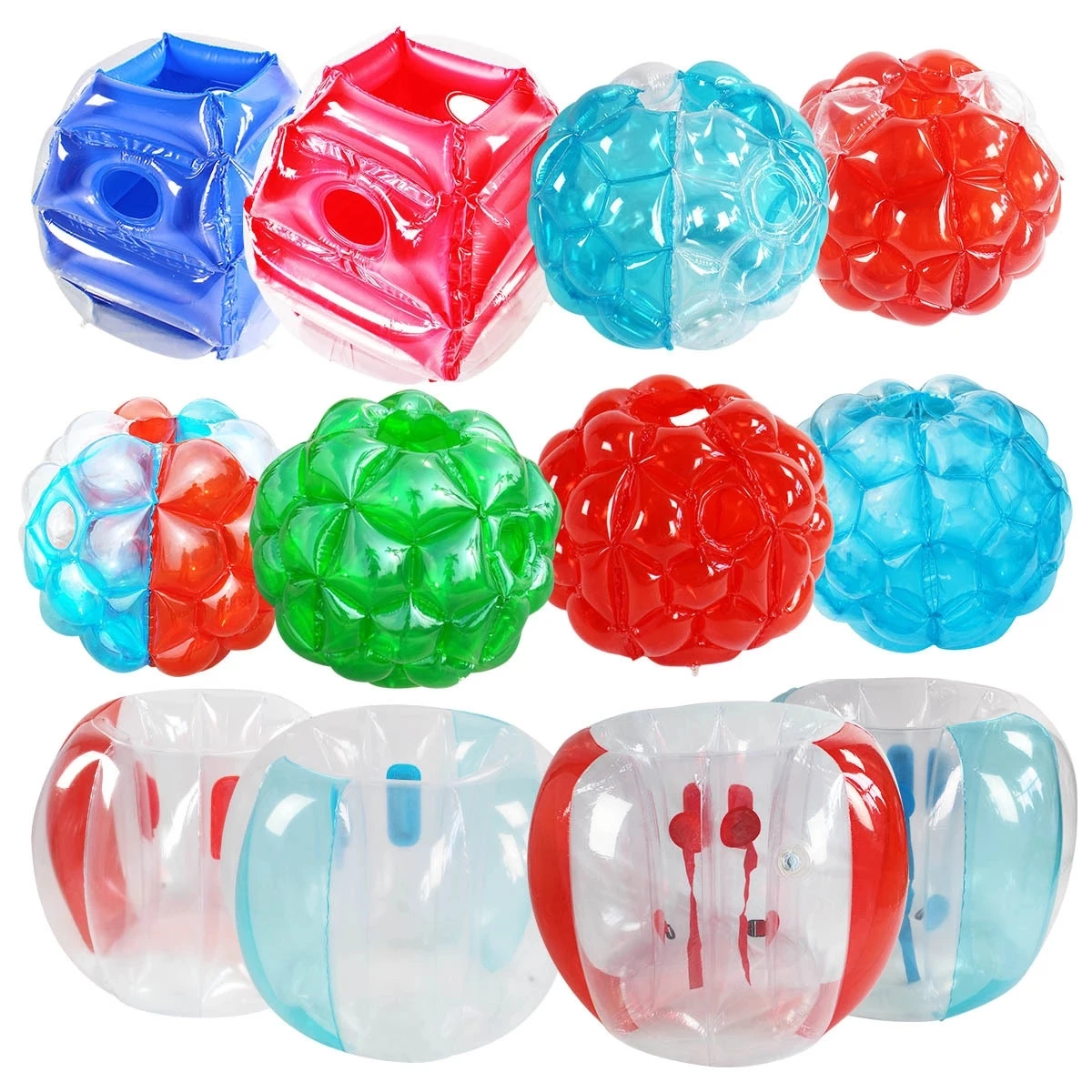 Inflatable Fitness Bumper Balls for Adults, Body Bumper Balls, Zorb Bubble Ball, Zorb Ball, Outdoor Fun Sports Games, 90cm