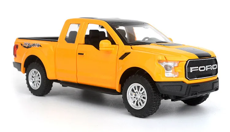 Горячий подарок 1:32 Ford F150 полицейская звукосниматель сплава модель, имитация металлического звука и света оттяните назад, детские игрушки