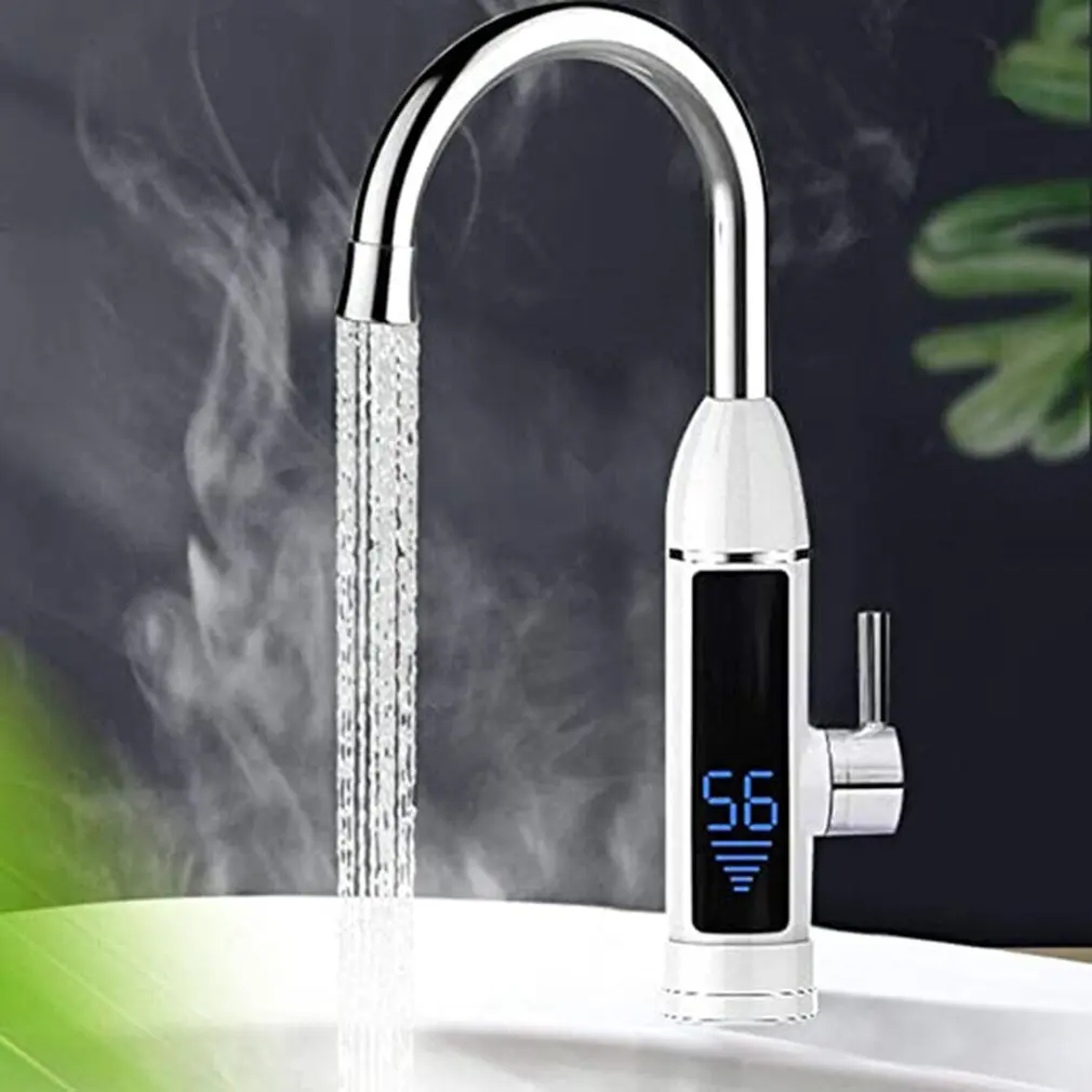 

LCD Display Instant Hot Water Tap Digital Electric Faucet 3000W Tankless Kitchen Instant Hot Water Heater Kitchen Faucet