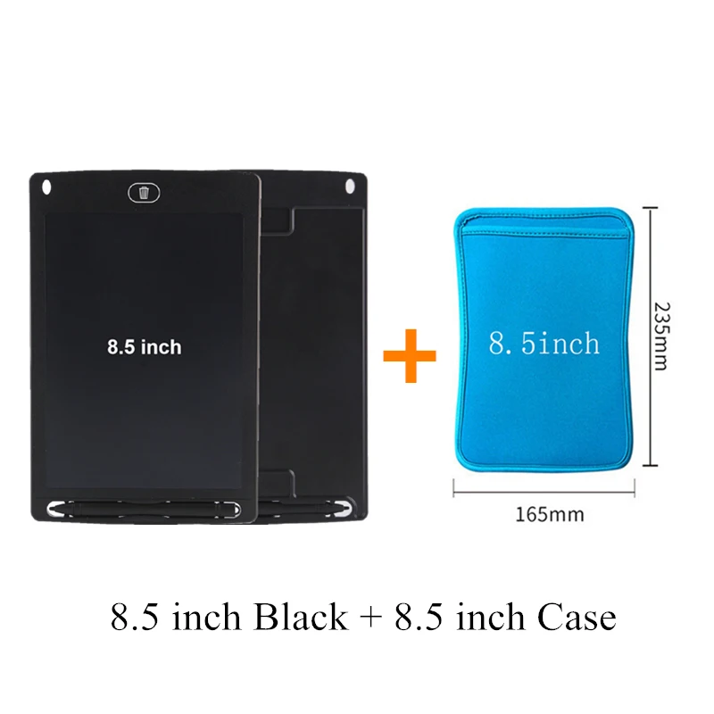 Black add Case Игрушки для рисования 8,5 дюймов письмо е-писатель доска для рисования детей раннего образования Игрушка Дети ультра-тонкий планшет с адсорбционный магнит - Цвет: Black add Case