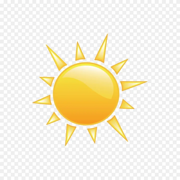天气预报计算机图标气象学-太阳