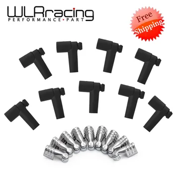 

Free Shipping - 9 pcs Universal Hei Style Distributor End Spark Plug Wire Rubber Boots & Stainless Steel Ends