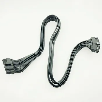 

10pin+14pin to 24pin Modular Power Supply Cables Sleeved Cable Adapter ATX 24Pin for Corsair AX1200 AX1200i RM Series 18AWG 60cm